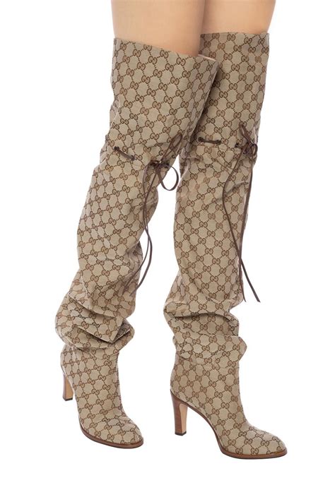 gucci booties ebay|gucci monogram thigh high boots.